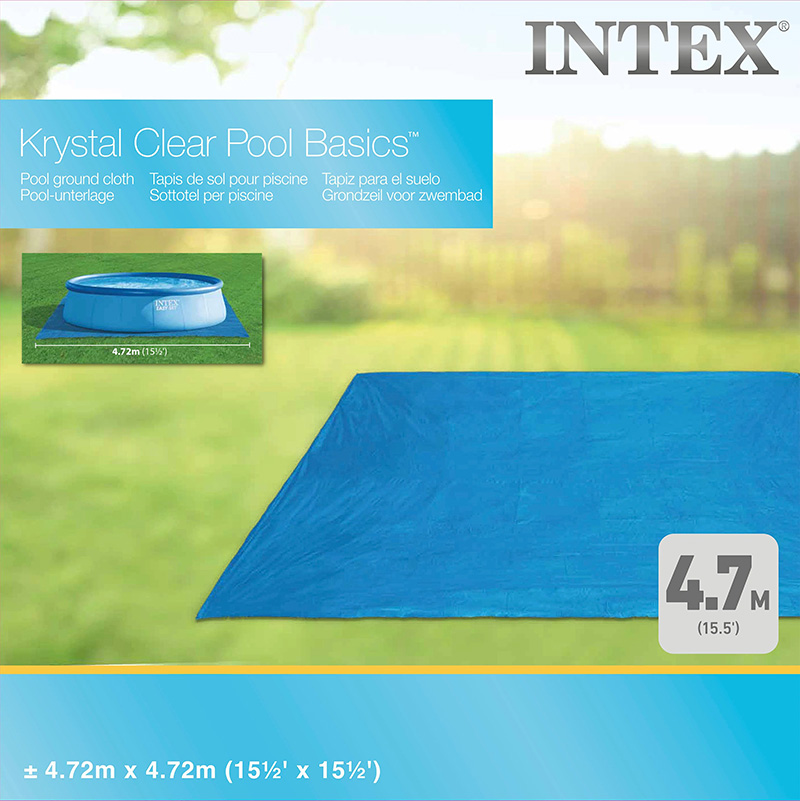 Intex® Προστατευτικό Πάτωμα - Χαλάκι 472x472cm για Πισίνα ή Φουσκωτή Πισίνα - Pool Ground Cloth Mat